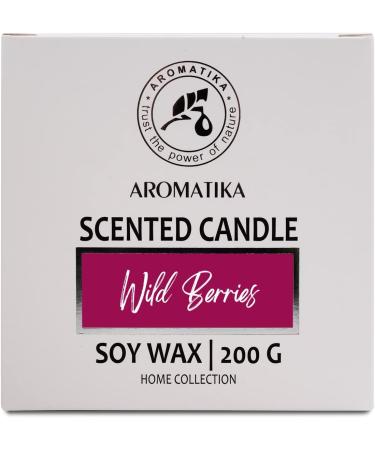 Wild Berries Scented Candle - Luxury Aromatherapy Soy Wax - 45 Hours Burn Time - Perfect Gift for Home - 200g - Buy Online on GoSupps.com