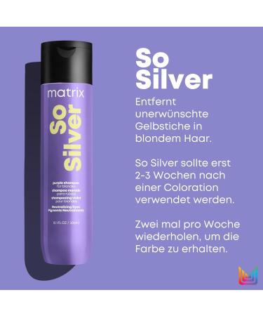 Matrix So Silver Conditioner for Blonde & Grey Hair - 300ml | Neutralisation & Care | International Shipping - Buy Online on GoSupps.com