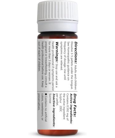 Buy Sulphur 200C Homeopathic Remedy - 270 Pellets | Fast International Shipping - Buy Online on GoSupps.com