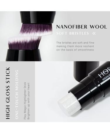 HOSAILY Double-ended Shimmer Highlighter Stick for Cheeks and Eyes - Creamy Glitter Makeup for Brightening and Contouring (01) - Buy Online on GoSupps.com
