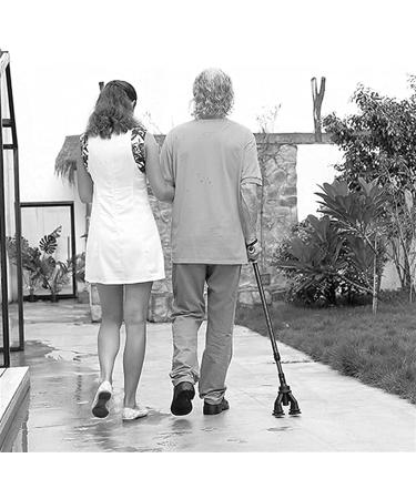 Canes Walking Canes Adult Household Walking Aid Adjustment Walking Stick Lightweight Aluminum Cane with Light Shock Absorbing Base Can Bear 120Kg Wisdom - Buy Online on GoSupps.com