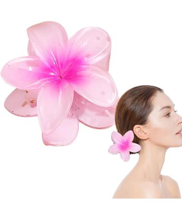 Hawaiian Claw Clips for Hair Flower Claw Plumeria Hair Clip | Colorful Flower Shape Hair Accessories for Women Girls with Thin or Thick Hair Maijia Magenta - Buy Online on GoSupps.com