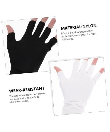 minkissy 2 Pairs Sun Gloves Pink Gloves Uv Protection Gloves for Nail Uv Protection Gloves for Manicure Nail Art Anti-uv Gloves Uv Nail Gloves Nylon Nail Supplies Thin Section 21x12x0.1cm As Shown - Buy Online on GoSupps.com