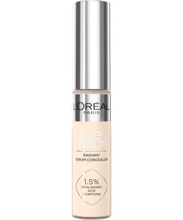 L'Or al Paris LOr al Paris True Match Radiant Serum Concealer Suitable for sensitive skin Enriched with 15 hyaluronic acid and caffeine for hydration and refreshment Medium coverage True Match 1N 11 ml 1 N - Buy Online on GoSupps.com