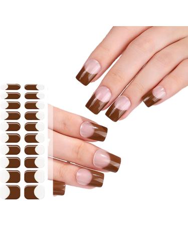 French Gel Nail Stickers Realistic Nail Art with UV Lamp Semi Cured Adhesive for Women UV Curing Nail Wraps Bss0238 - Buy Online on GoSupps.com