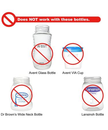 Nenesupply Caps Lids for Spectra, Avent, and Nenesupply Bottles - Compatible with Spectra Pump Parts - 6 Count - Buy Online on GoSupps.com