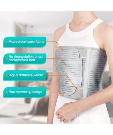 GUANAI Broken Rib Brace - Breathable Chest Wrap Belt for Men & Women - Medium Size for Rib Injury Support and Protection - Buy Online on GoSupps.com