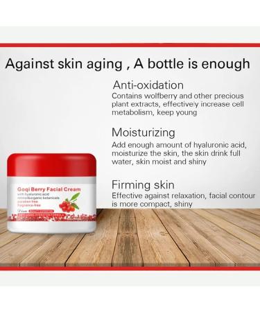 Buy Wolfberry Facial Cream Anti-Oxidant Hyaluronic Acid Moisturizing Anti-Aging & Firming Goji Berry Cream for Glowing Skin - Buy Online on GoSupps.com