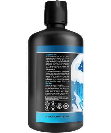 Gorilla Mode Liquid Glycerol Pre Workout - Intense Pump Formula 33 FL OZ Unflavored - Buy Online on GoSupps.com