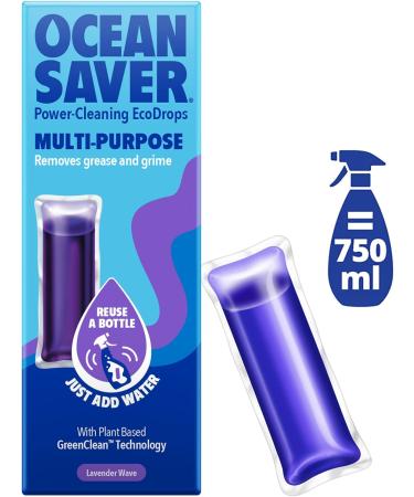 OceanSaver Lavender Eco Drop Refill - All Purpose Cleaner 5 Pack | Eco-Friendly, Multi-Surface Cleaning Product - Buy Online on GoSupps.com