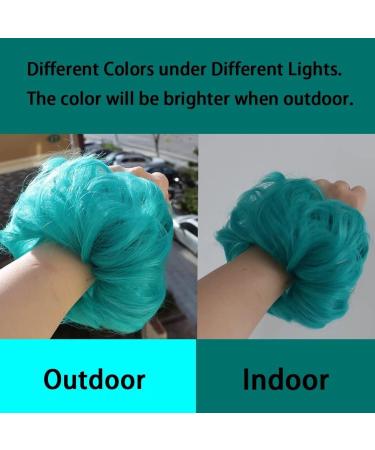 iLUU 2Pcs Green Hair Buns Synthetic Hair Extensions Wig Hairpiece Wavy Curly Thick Donut Chignons Extensions Messy Bun Extension Hairpieces Wig for Women #5126 (2pcs) #5126-green - Buy Online on GoSupps.com