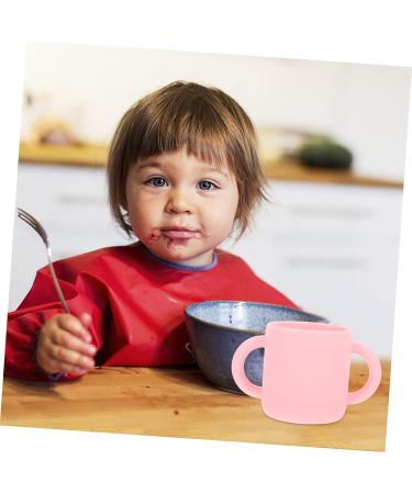 GAFOKI Baby Training Cup - Silicone Binaural Handle Bottle for Independent Drinking Skills Development - Pink - Buy Online on GoSupps.com