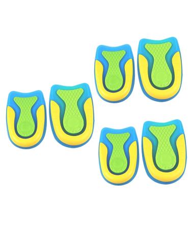 FOMIYES 6 Pairs Heel Pad Absorption Insoles Half Insole