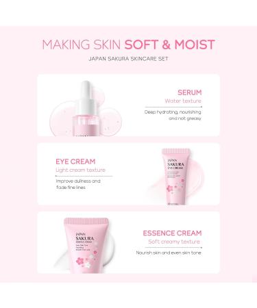 Skincare Gifts for Teen Girls Skincare Set Cherry Blossom Skincare Sets 3 Piece Gift Set with Eye Cream Serums Creams Lotion ... - Buy Online on GoSupps.com