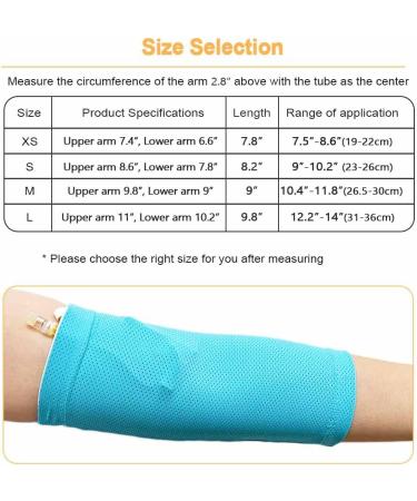 PICC Line Nursing Cover | Ultra Soft Cast Protector for Adults & Children | Fits 88-210 lbs | Comfortable Blue Size S - Buy Online on GoSupps.com