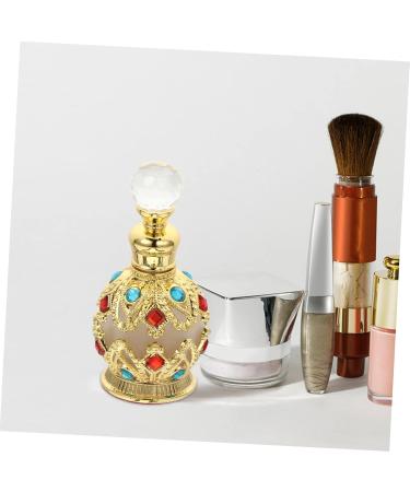 Beatifufu Essential Oil Bottle Glass Perfume Bottle Diamonds Embedded Bottle Essential Oil Container Refillable Glass Bottle Diamond Inlaid Perfume Holder Empty Perfume Container - Buy Online on GoSupps.com