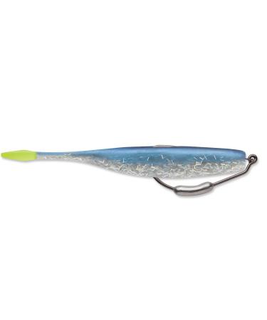 Storm 360GT Manta Tail w/Hook Soft Plastic Swimbait Blue Moon Chartreuse Tail 5 Inch