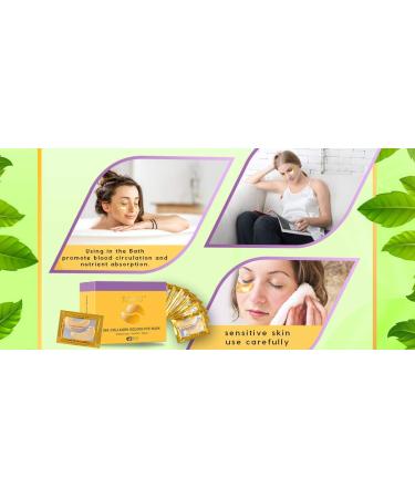 30 Pairs 24K Gold Under Eye Patch - Collagen Eye Mask for Anti-Wrinkles & Dark Circles - Buy Online on GoSupps.com