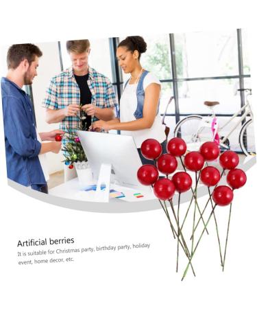 HOMSFOU 432 Pcs Diy Foam Red Fruit Artificial Fruit Faux Fruit Simulation Berries Lifelike Berries Photo Props Flower Garland Decorations Fake Berry Picks Winter Berry Picks Fake Berries Redx3pcs 2x2x2cmx3pcs - Buy Online on GoSupps.com