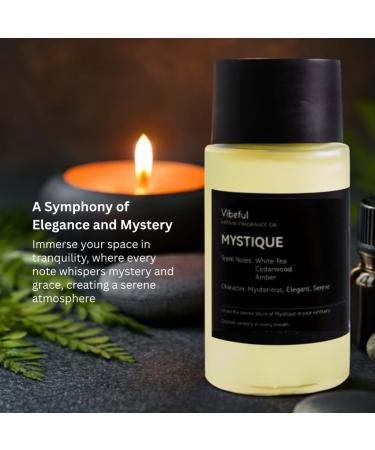 Mystique Artisan Fragrance Oil for Waterless Diffusers White Tea, Cedarwood & Amber Scent, Concentrated Aroma Blend, 1 Fl Oz Mystique 1 Fl Oz (Pack of 1) - Buy Online on GoSupps.com