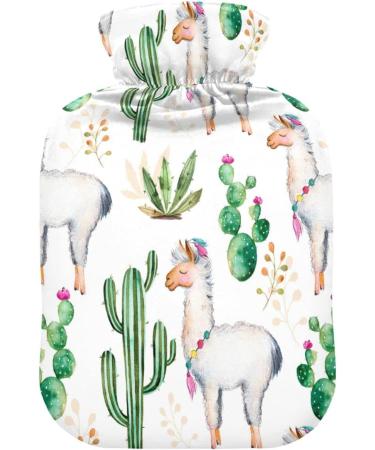 Buy Watercolor Heat Bottle - Cactus & Alpaca Design - 2L Hot Water Bottle for Pain Relief & Cramps - International Shipping Available - Buy Online on GoSupps.com