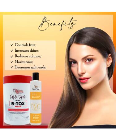 I Belli Capelli Kit Ravenna Btox Mask Repair 1kg/35.02 oz+ Anti-Residue Shampoo 300ml/10.1 fl.oz - Buy Online on GoSupps.com