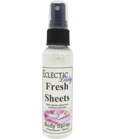 Fresh Sheets Body Spray 2 ounces Body Mist for Women with Clean Light & Gentle Fragrance Long Lasting Perfume with Comforting Scent for Men & Women Cologne with Soft Subtle Aroma For Daily Use 2 Fl Oz (Pack of 1)
