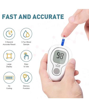 IKZA G-427B Blood Glucose Monitor & Lancing Device - Diabetes Testing Glucometer Machine - Buy Online on GoSupps.com
