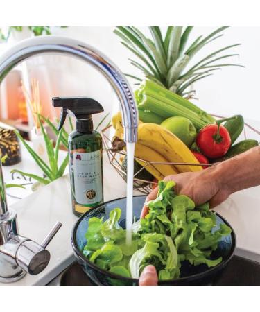 Nontre Fruit & Vegetable Wash - Effective 500mL Cleaner to Remove Dirt & Wax for Fresh Produce - Buy Online on GoSupps.com