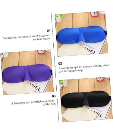 Healvian 4pcs Blackout Sleep Mask - Night Eye Blindfold for Deep Sleep - Soft Sponge Eye Patches - Three-Dimensional Design for Comfort - Ideal for Travel & Children - Buy Online on GoSupps.com