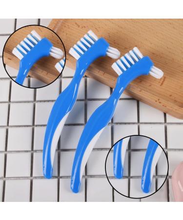 4-Piece Denture Brush Set | Double Head & Precision Tip | Best Cleaning Brushes for Prostheses Retainers & Aligners - Buy Online on GoSupps.com