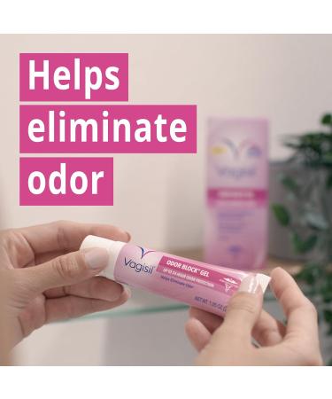 Vagisil Odor Block Gel with Hyaluronic Acid - Gynecologist Tested Hypoallergenic 1.05 Oz | International Shipping Available - Buy Online on GoSupps.com