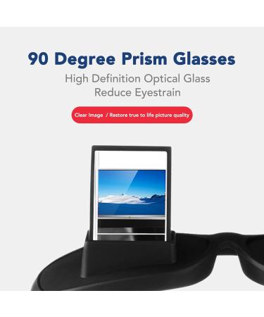 Buy Horizontal Reading Prism Glasses - Perfect for Bedridden Use & Comfortable Viewing - 90-Degree Light Lazy Glasses for TV & Mobile - Buy Online on GoSupps.com