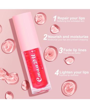 Plumping Lip Oil Set - Clear Lip Gloss for Nourishing Hydration | Fruity Flavour Lip Glow Oil - Non-Sticky & International Shipping - Buy Online on GoSupps.com