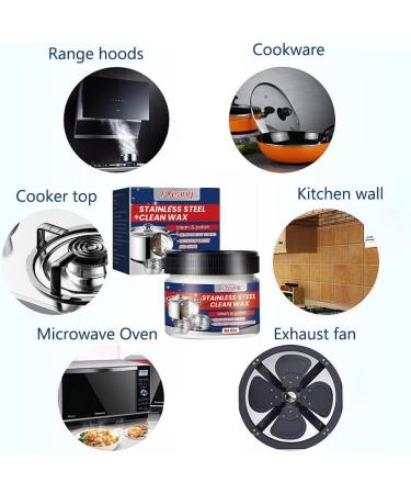 FYeang Stainless Steel Cleaner Stainless Steel Cleaning Wax Stainless Steel Cleaning Paste Rust Remover for Stainless Steel Stainless Steel Cleaner for Appliances - Buy Online on GoSupps.com
