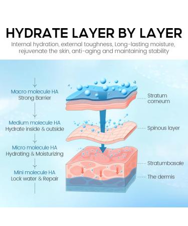 4D Hyaluronic Acid Serum for Face 2 Pack Deep Hydrating Plumping Serum with Hexapeptide-12 Anti-Aging Essence for Fine Lines Moisturizing Skin Care 0.51 Fl.oz 2 - Buy Online on GoSupps.com