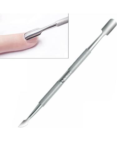 Wishbeauty Stainless Steel Dual Tool Cuticle Pusher - Manicure Pedicure Nail Cleaner - Buy Online on GoSupps.com