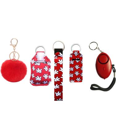 PUEZOKLY 10-Pack Keychains Kit for Girls - Personal Sirens Set | Perfect Gift for Moms & Women - Red Style - Buy Online on GoSupps.com