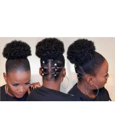 Afro Puff Drawstring Ponytail for Black Women Short Kinky Curly Afro Ponytail Synthetic Hair Afro Bun Drawstring Ponytail for Women/Brown black(4#)Large/Pack of 1 Large/Pack of 1 Brown(4#) - Buy Online on GoSupps.com
