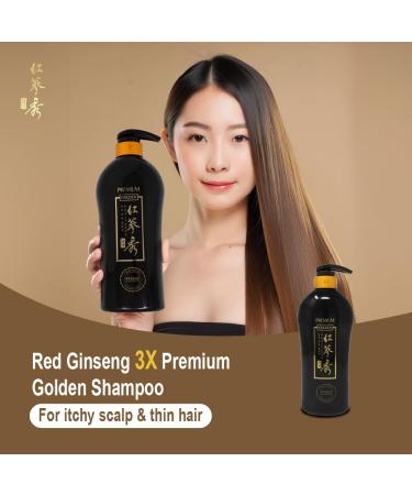 Buy Naisture Red Ginseng 3X Premium Golden Shampoo 24.68oz - Revitalize All Hair Types Soothes Itchy Scalp & Strengthens Thinning Hair - International Shipping Available - Buy Online on GoSupps.com