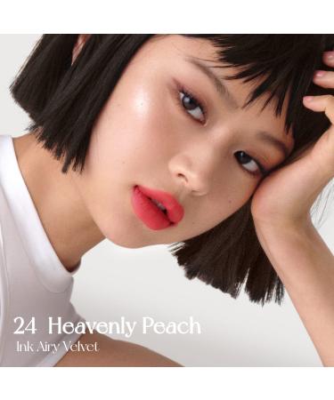 Peripera Ink Airy Velvet Lip Tint Liquid Lip - 024 Heavenly Peach (0.14 fl oz) - Buy Online on GoSupps.com