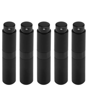 Vadillo 5X 8 Ml Portable Travel Mini Bottle Refillable Empty Perfume Atomizer - Black