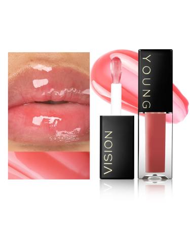 YOUNG VISION Lip Glow Oil - Moisturizing Lip Gloss with Jojoba Seed Oil for Plump Luscious Lips - International Shipping Available - Buy Online on GoSupps.com