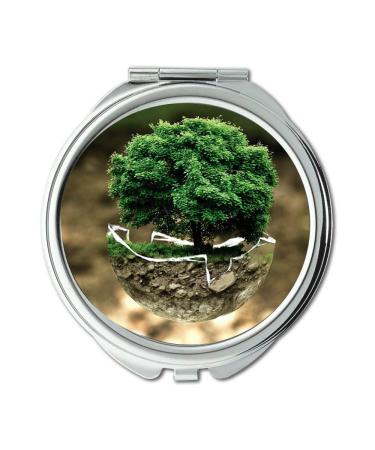 YENDOSTEEN Mirror flat earth makeup mirror Environmental Protection Environment Atmosphere makeup mirrors pocket mirror portable mirror
