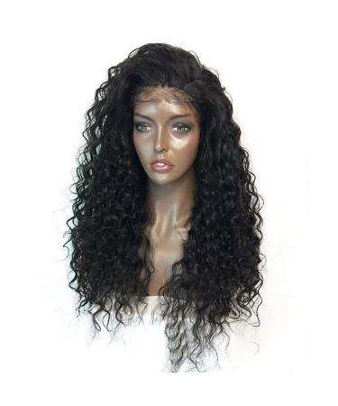 Afro Wig for Women - Black Wavy Synthetic Curly Long Hair | 70s 80s 50s 60s Cosplay & Party Style - Buy Online on GoSupps.com