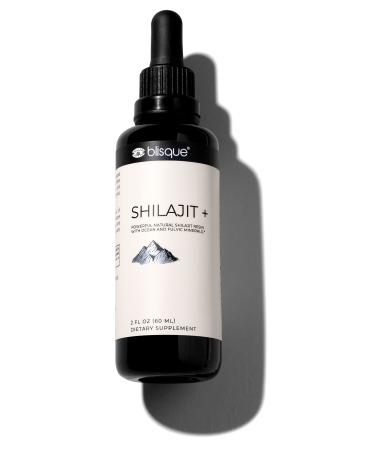 Blisque  Himalayan Shilajit Resin Mineral Drops | Pure Natural Organic | for Detox Cleanse Immune Support Brain Booster and Energy | Contains Fulvic Acid and Trace Minerals | 2 FL OZ