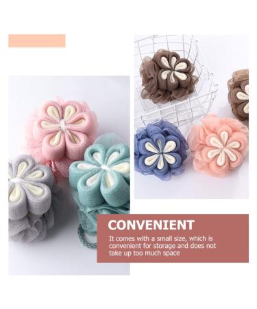 Buy Minkissy 3pcs Bath Ball & Flower Loofah Set - Soft Exfoliating Bath Sponge for Kids & Adults - Portable Shower Scrub for Clean & Healthy Skin - Buy Online on GoSupps.com