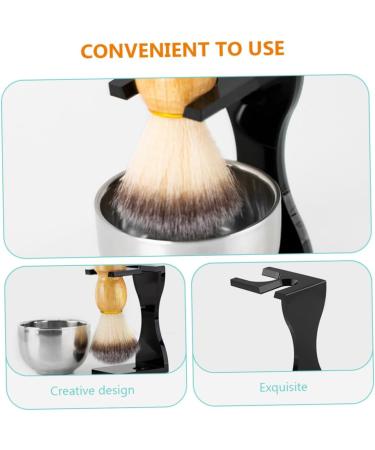 Beaupretty Men's Razor Holder & Beard Brush Set - Acrylic Shaving Racks for Comfortable Grooming | International Shipping - Buy Online on GoSupps.com