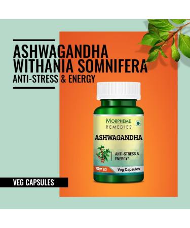 Morpheme Ashwagandha (Withania somnifera) 500mg Extract 60 Veg Caps - 3 Combo Pack - Buy Online on GoSupps.com