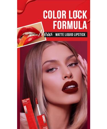 Buy Matte Liquid Lipstick & Velvet Lip Gloss - High Pigmented Long Lasting & Waterproof Lip Makeup Gift for Women - Buy Online on GoSupps.com